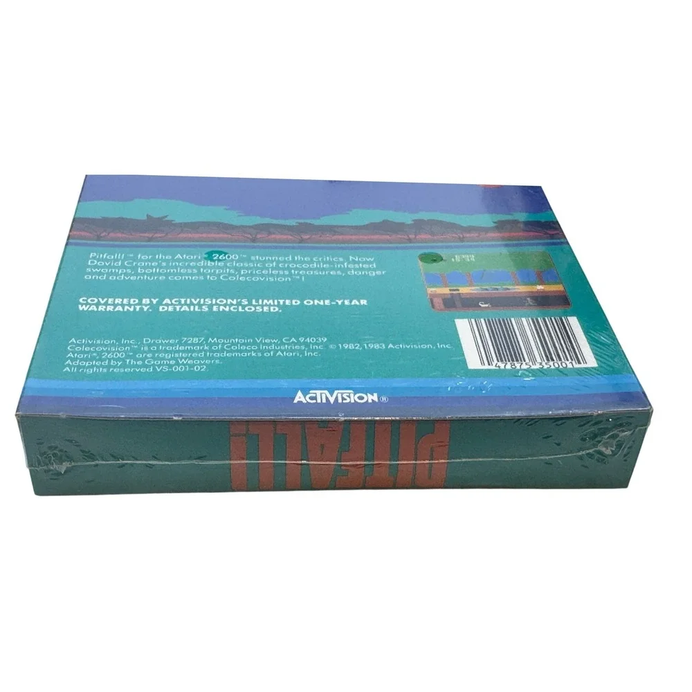 Activision Pitfall! ColecoVision Video Game David Crane New Sealed VS-001-02